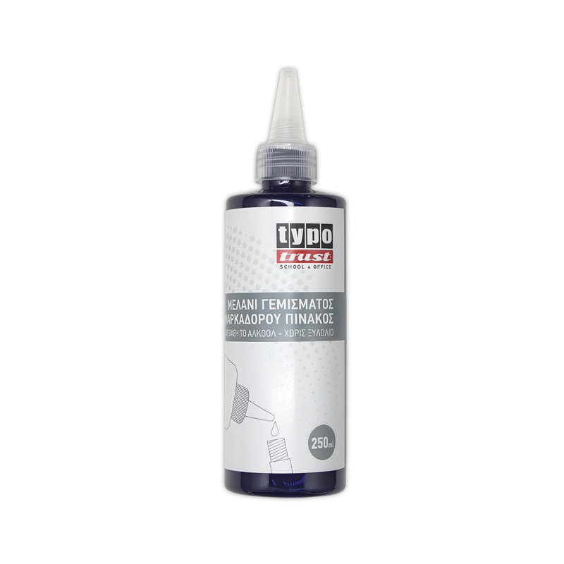 Μελάνι Μαρκαδόρου Ασπροπίνακα 250ml TYPO blue
