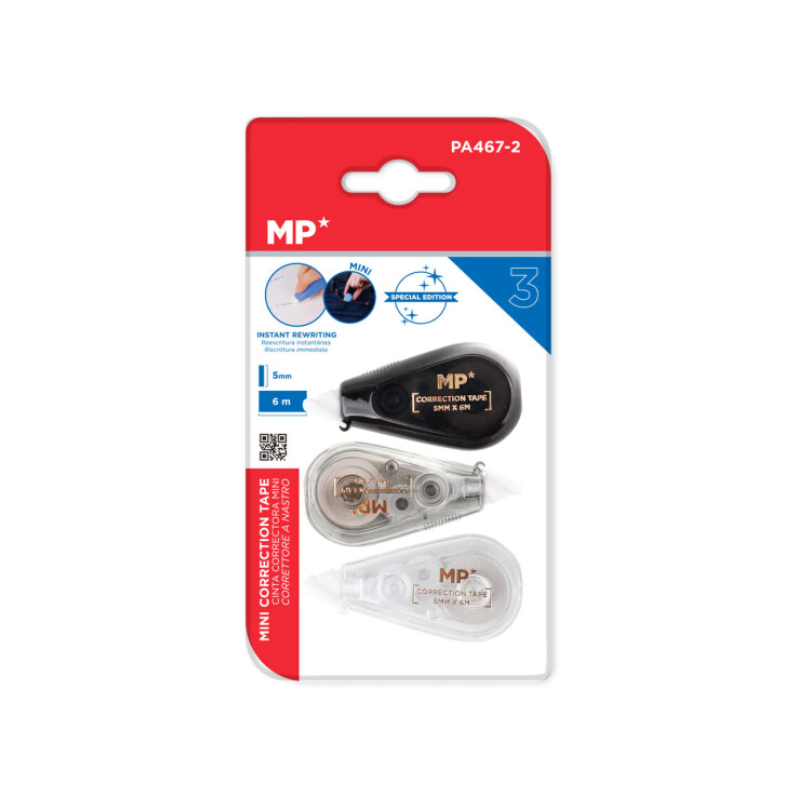 Διορθωτική Ταινία Mini 5mmx6m 3 Τεμ. Blister Special Edition